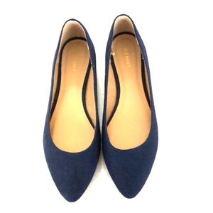 Navy flats